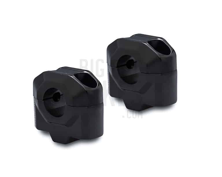 SW-Motech 25mm Handlebar Risers for 22mm Handlebars - Black