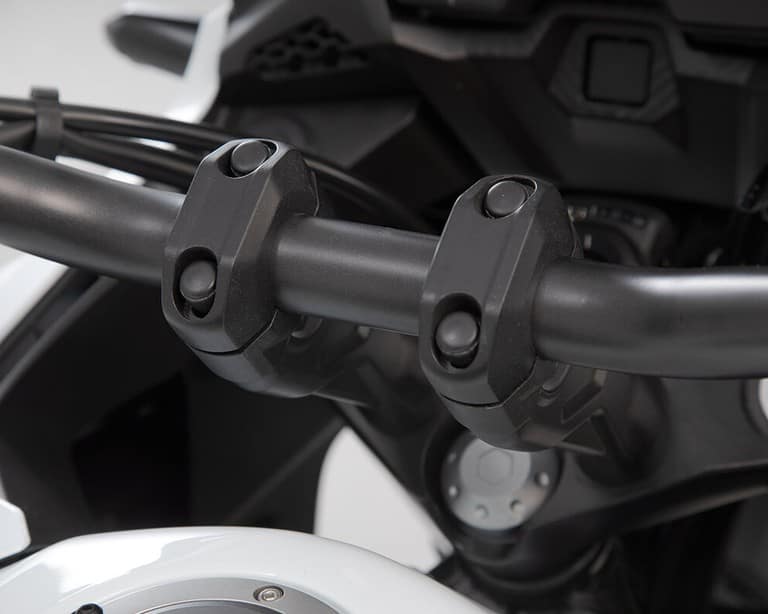 SW-Motech 20mm Handlebar Risers for 28mm Handlebars - Black