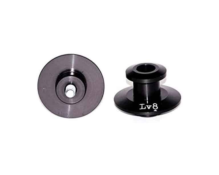 LV8 Aluminium Bobbins - M10 x 1.50 - Black