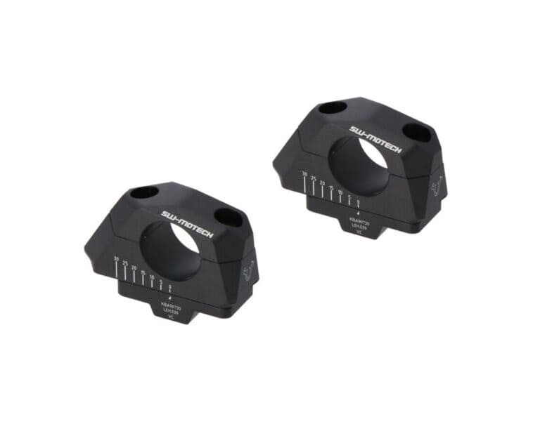 SW-Motech 32mm Variable Barback Risers for 32mm Handlebars - Black
