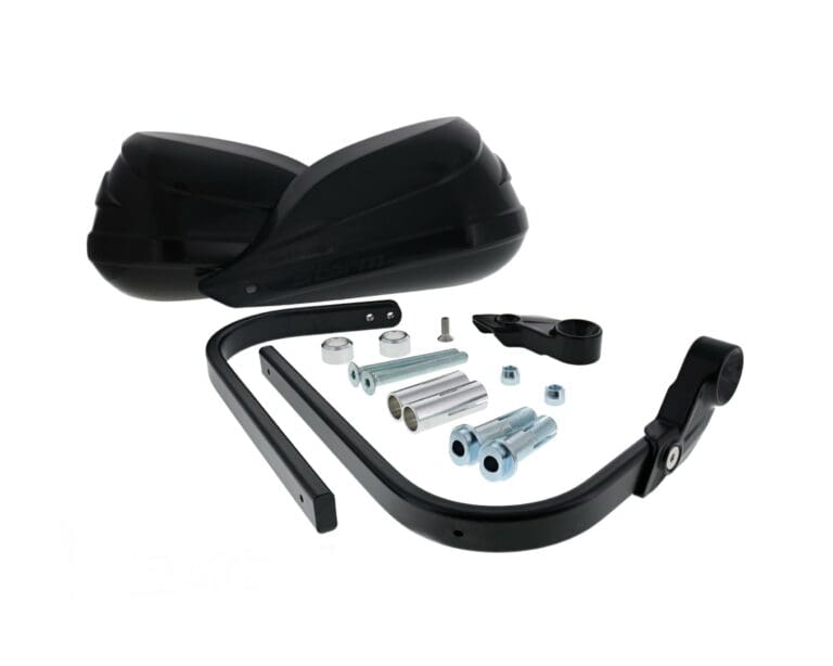 Barkbusters STORM Handguard - Single Point Bar End Mount for Hollow Handlebars - Black