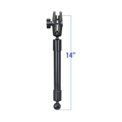 RAM Mounts 14" PVC Pipe Extension with Ball Ends and Double Socket Arm