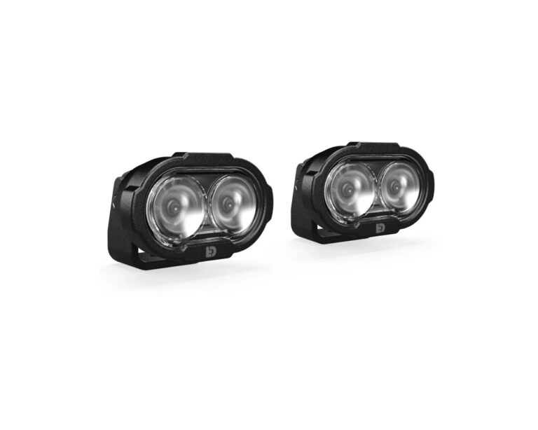 DENALI DL2 Auxiliary LED Lights - White - Lights Only - Set of 2