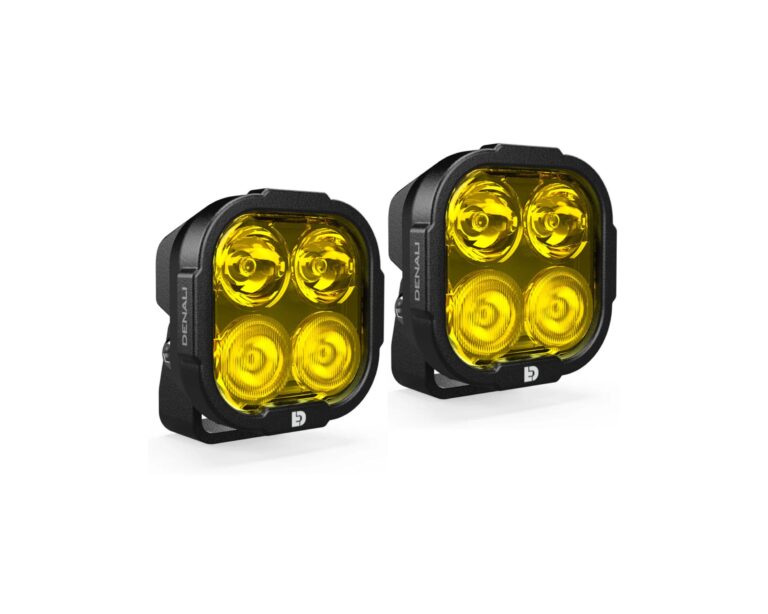 DENALI DL4 Auxiliary LED Lights - Selective Yellow - Lights Only - Set of 2