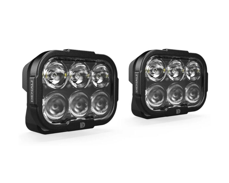 DENALI DL6 Auxiliary LED Lights - White - Lights Only - Set of 2