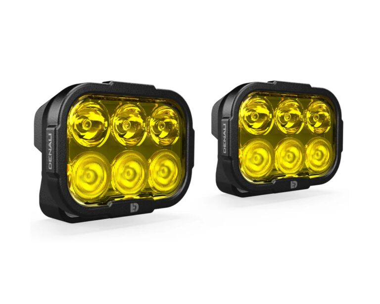 DENALI DL6 Auxiliary LED Lights - Selective Yellow - Lights Only - Set of 2