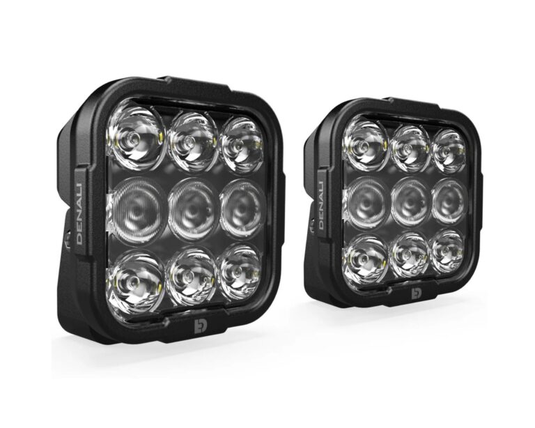 DENALI DL9 Auxiliary LED Lights - White - Lights Only - Set of 2
