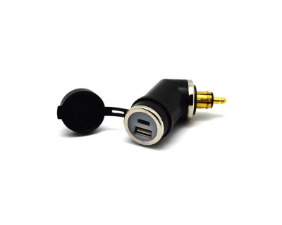 Cliff Top DIN (Hella) to 36W PD USB-C + QC 3.0 (ANGLED)