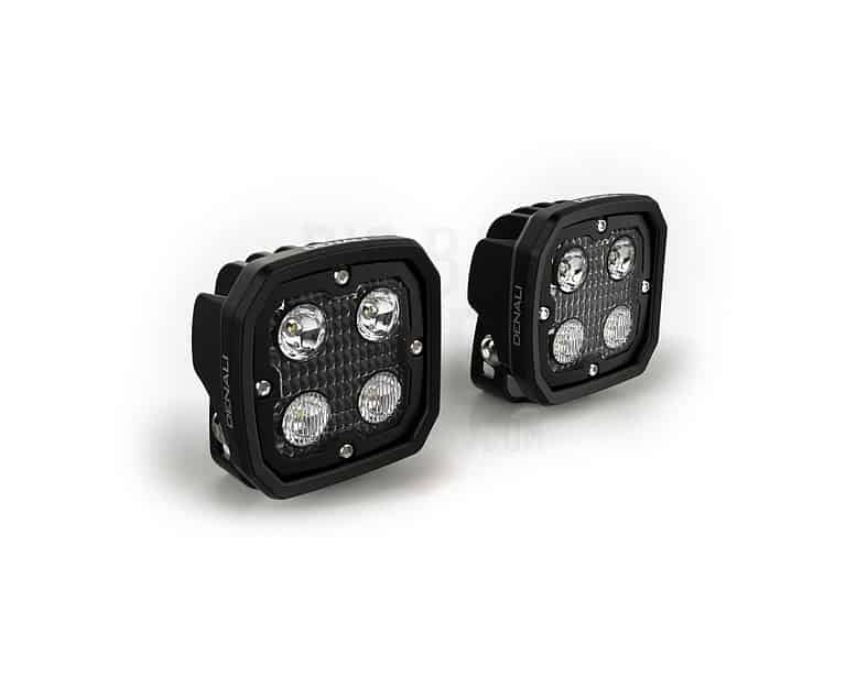DENALI D4 v2.0 TriOptic™ Auxiliary LED Lights - Lights Only - Set of 2
