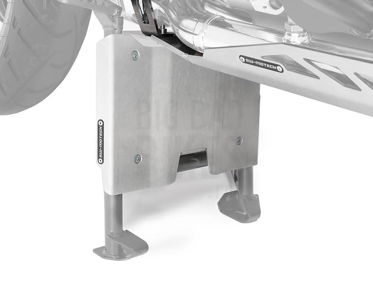 SW-Motech Sump Guard Centerstand Extension for BMW R1200GS/GSA / R1250GS/GSA - Silver