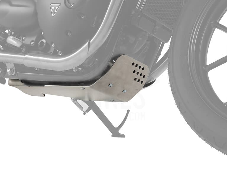 SW-Motech Sump Guard for Triumph Street Twin / Bonneville T120 / Thruxton 1200 / Speed Twin - Silver